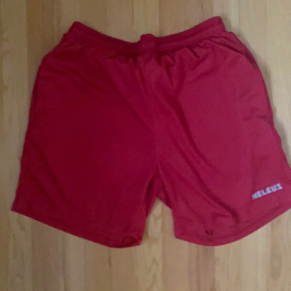 Neleus men’s medium shorts red EUC